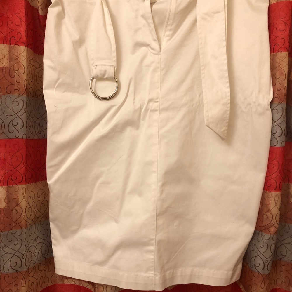 New York & company white pencil skirt